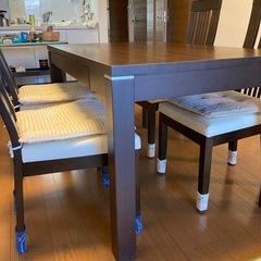 【引取限定】　ニトリ製　ダイニング5点セット　NITORIの画像