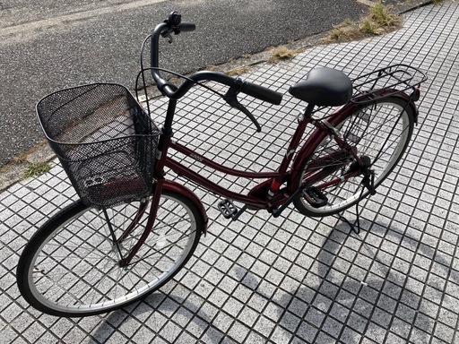 【26インチ自転車】変速なし　タイヤ状態良好❗️どなたにも乗りやすい自転車❗️若林自転車　膳所店　SALE中❗️