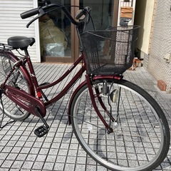 26インチ自転車】変速なしタイヤ状態良好❗️どなたにも乗りやすい 
