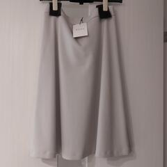 【新品】PLSTプラステ　レーヨングログランスカート　ベージュ