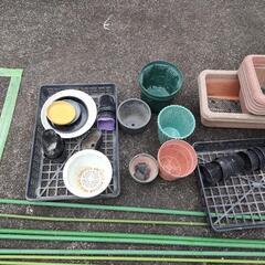 プランター、支柱、鉢はど家庭菜園なとセットの画像