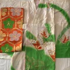 ７歳の七五三の祝い着と祝帯