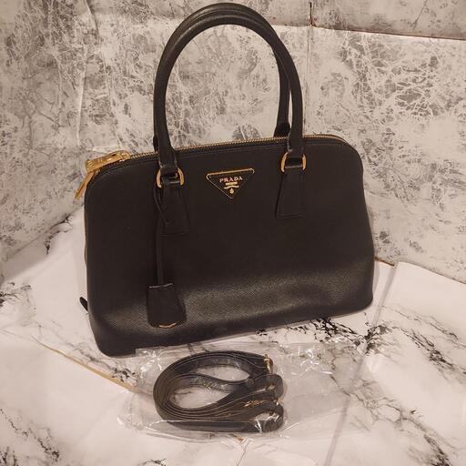 最終値下5AAM15 PRADA saffiano lux プラダ サフィアーノ PRADA プラダ サフィアーノ SAFFINO LUX NERO 2WAY