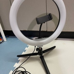 【引取限定】LEDリングライトスマホスタンド