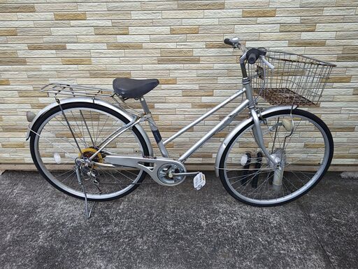 中古自転車 6段変速 27インチ LEDオートライト 軽整備済み 防犯登録対応 町田市 相模原市 MM505