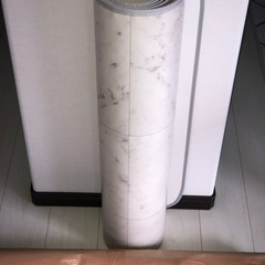 新品未使用　拭けるキッチンマット大理石タイル模様　80×240cmの画像