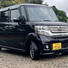 ★車検付き★コミコミ価格★NBOXカスタム ターボ 4WD 両側パワースライド Bluetoothオーディオ 機関良好 エアコンOKの画像