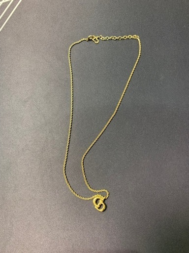 dior クリスチャンディオール CDロゴ ネックレス ペンダント アクセサリー メンズ レディースゴールド 1463