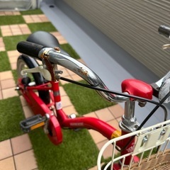 【取引終了】【サイクルベースあさひ】幼児用自転車(赤)の画像