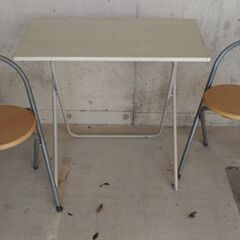 簡易 机 椅子 セット テーブル　屋外　コンパクト　折り畳み　デ...