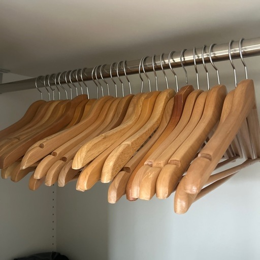 木製ハンガー50本