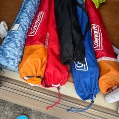 キャンプセット4 Colemanキャンプ用チェアー　七脚セット　折りたたみの画像