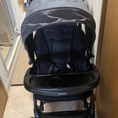 ベビーカー 二人でゴーDX デニム KATOJI カトージ 2人乗り 二人乗りの画像