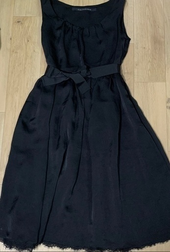 ships little black M Sワンピース 結婚式 ドレス　膝丈　膝上　レディース　ファッション　黒　ブラック　 二次会　フレア