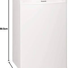 Panasonic 1ドア冷蔵庫 75L 直冷式 オフホワイト NR-A80D-Wの画像