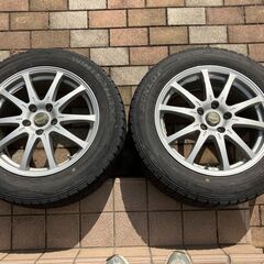 スタッドレスタイヤ　215/60R17　エスティマで使用　DUNROP WINTERMAXX 4本　手渡し希望の画像