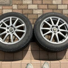 スタッドレスタイヤ　215/60R17　エスティマで使用　DUNROP WINTERMAXX 4本　手渡し希望の画像