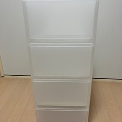 無印 ポリプロピレン4段ストッカーの画像