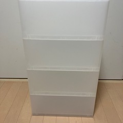 無印 ポリプロピレン4段ストッカーの画像