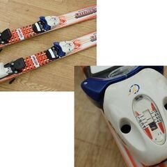 【格安】 90cm 子供用スキー Swallow FCR ビンディング付き レッド系 スワロー チロリア SL45  スキー板 札幌市 清田区 平岡の画像