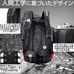 大容量リュックサック　40lの画像