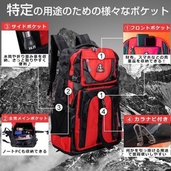大容量リュックサック　40lの画像