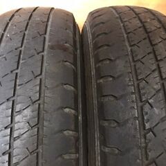 ☆2020年製・ラジアルLTタイヤ☆　スチールホイール　12インチ　4J　PCD100　4穴　ET約40　ハブ径約54　GOODYEAH　CARGO PRO　145/R12　LT　2020年の画像