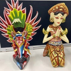 バリ島の工芸品セット　木彫り