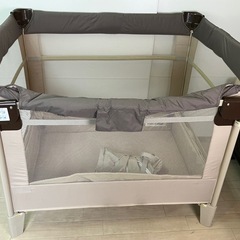 Apricaアプリカ ココネルエアー ベビーベッド ココア ブラウン 折り畳み ココネル エアープラス AB | ベビーカー・チャイルドシートの
