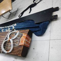  琴 13弦 弦楽器 バチ 譜面台付 セット 演奏会用 和楽器 骨董 全長寸法約182cmの画像