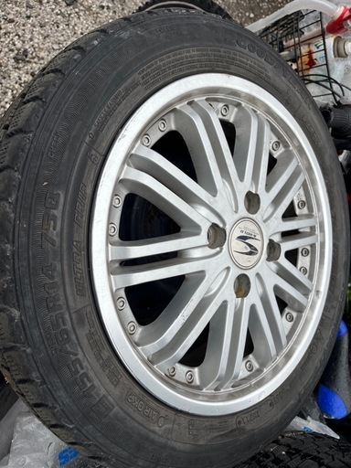 軽自動車用2ピースアルミ、スタッドレス