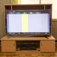 テレビボードと50インチ4k新品テレビセット　