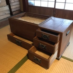 長火鉢　箱火鉢　囲炉裏　骨董　古民具　アンティーク