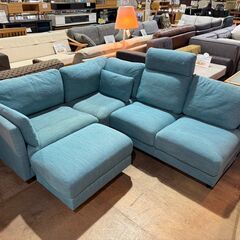 【愛品館 市原店】オットマン付L字型ソファ