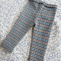 最終価格！ZARA ザラ チェック柄　レギパン　レギンス　パンツ　80の画像