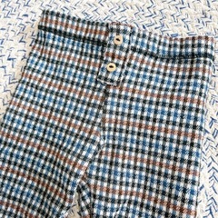 最終価格！ZARA ザラ チェック柄　レギパン　レギンス　パンツ　80の画像