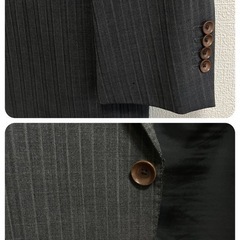 PERSON'S FOR MEN ストライプジャケット　グレーの画像
