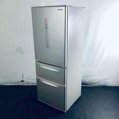 ID:rf00137 【自社配送エリア内限定】パナソニック Panasonic 冷蔵庫 ファミリー 中古 2018年製 3ドア 315L シルキーゴールド ファン式 右開き NR-C32HM-N  【リユース品：状態B】【送料無料】【設置費用無料】