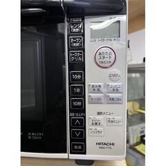 ②オーブンレンジ 日立 2018年製 MRO-TT5 18L ターンテーブル ホワイト ☆ 札幌市 白石店の画像