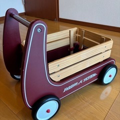 【RADIO FLYER】手押し車 赤茶 木製