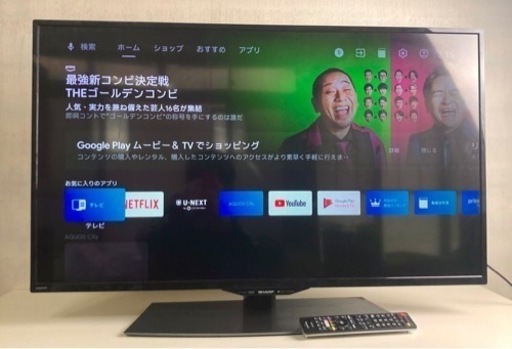 Android TV SHARP 4T-C40BJ1 40型 4K テレビ