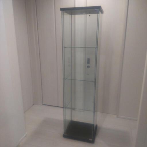 IKEA DETOLF デトルフ ガラス扉キャビネット ガラスショーケース