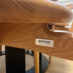 NAGANOインテリア　ラウンドテーブル　ダイニングセットの画像