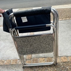 キャプテンスタッグ サイドテーブル付 アルミディレクターチェア の画像