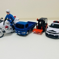 はたらく車　トラック パトカー 白バイ　まとめ売りの画像