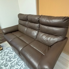 ⭐️キャンペーン 美品‼️早い者勝ち マナベ 3人掛け本革ソファ