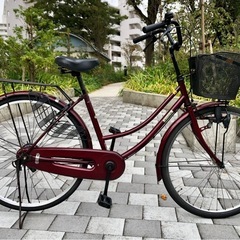 WINDOW 26インチ シティサイクル シングルギア　 自転車...