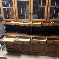 カリモク 食器棚 レトロ