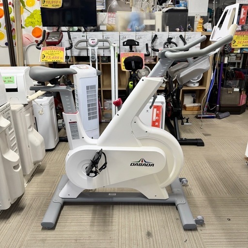 【美品‼️】定価49,800円♪ DABADA(ダバダ) 静音スピンバイク エアロバイク アプリ連動 フィットネス トレーニング ホワ