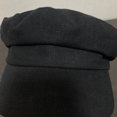 【新品未使用】キャスケット　黒の画像